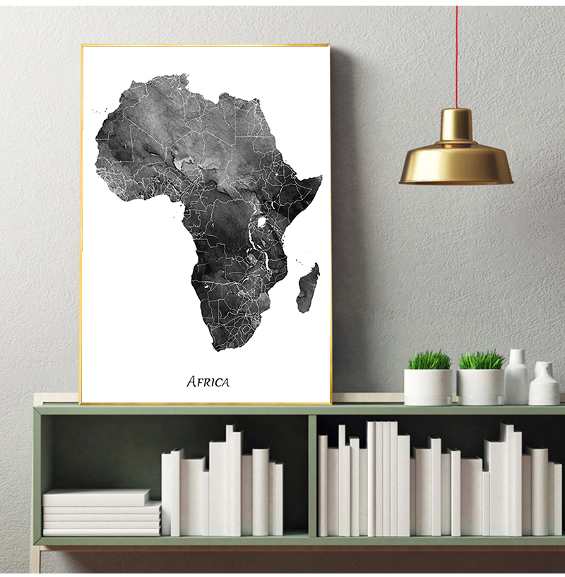 Poster dan Cetakan Peta Afrika - Star Map Poster ulasan dan harga