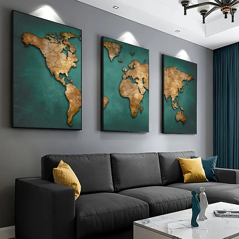 Retro peta dunia 3 pcs/set kan - Star Map Poster ulasan dan harga