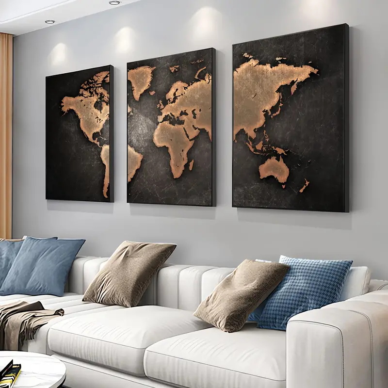 Retro peta dunia 3 pcs/set kan - Star Map Poster ulasan dan harga