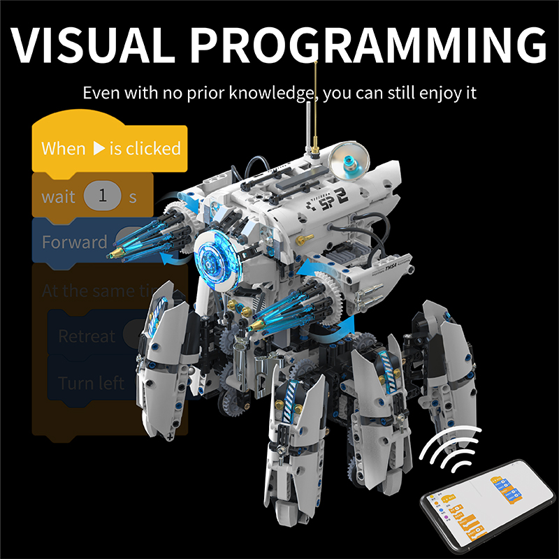 Robot Hexapod Pemrograman Tekn - Science Robot ulasan dan harga