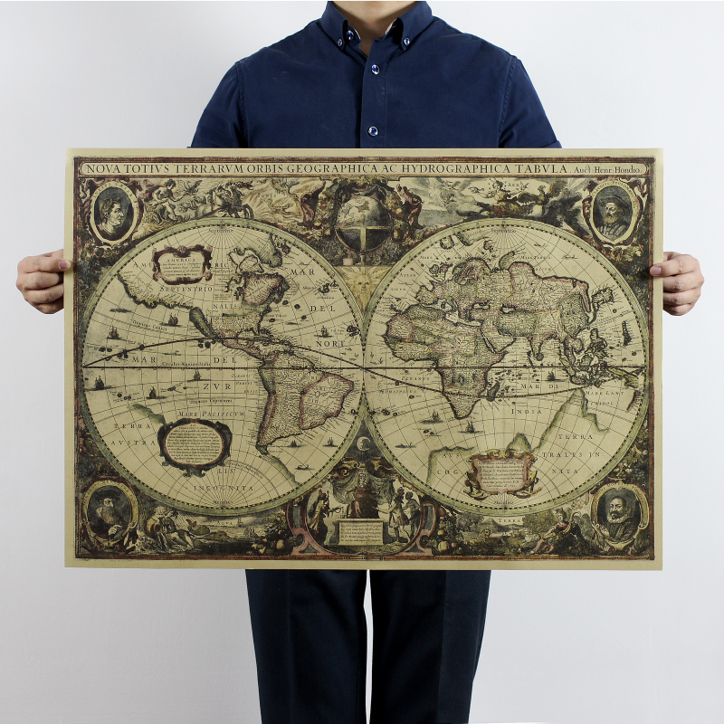 1641 old Nautical chart peta d - Star Map Poster ulasan dan harga